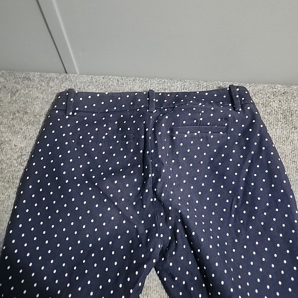 Tommy Hilfiger Denim Jeans Womens Size 4 Blue Polka Dot Print Stretch Straight - Picture 3 of 14